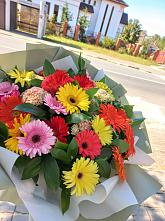 Букет цветов из:  Герберы #REPLACE_PRED# Стёпаново